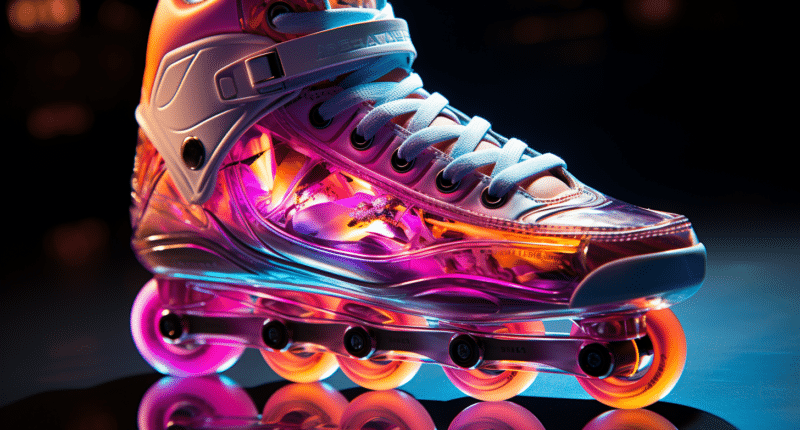 Neon Roller Skates